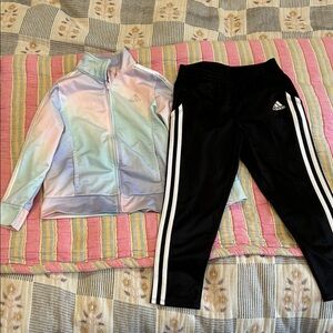 Girls Adidas Tracksuit — size 6
